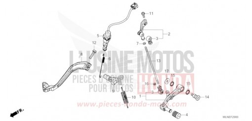 PEDALE CRF1100AS de 2025